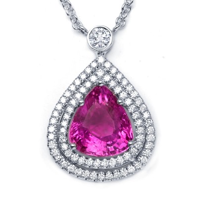 Diamond and Pink Sapphire 