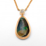 DIamond & Opal Necklace