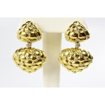 18K Yellow Gold Diamond earrings