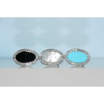 Turquoise, Mother of Pearl and Onyx Earrings