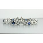 Antique Diamond and Sapphire Bracelet.
