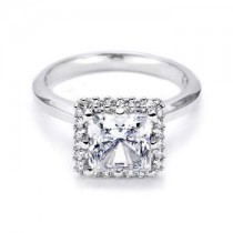 Princess ,Halo engagement ring.