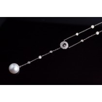 Diamond and South Sea pearl necklace