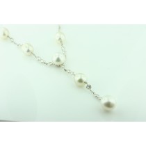 18 Karat White Pearl Necklace.
